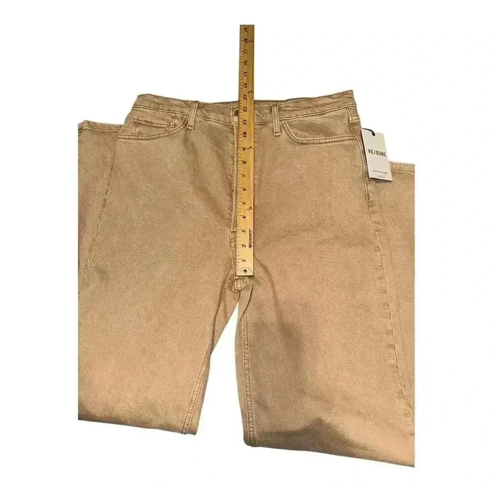 Re/Done Womens Khaki 90s High Rise Loose Fit Denim, Size 31 - Picture 7 of 8